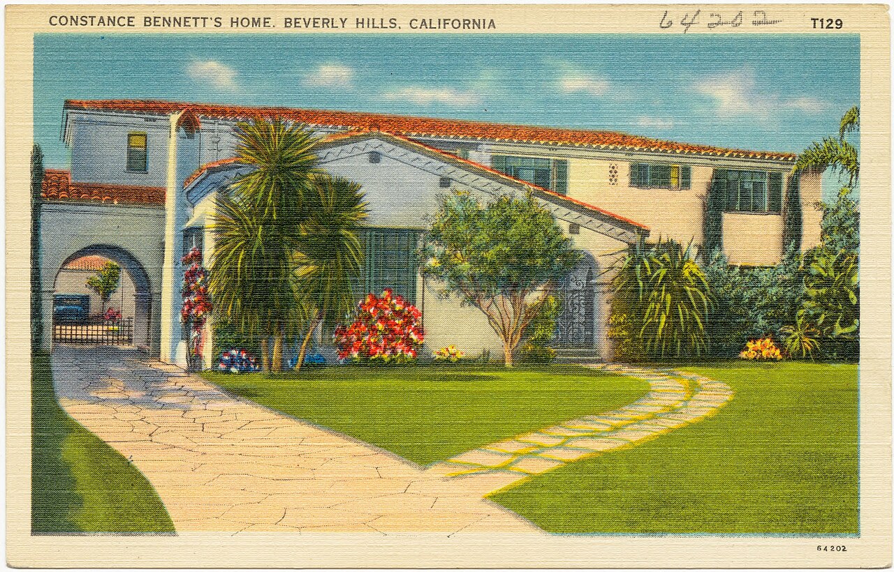 Constance Bennett's home, Beverly Hills